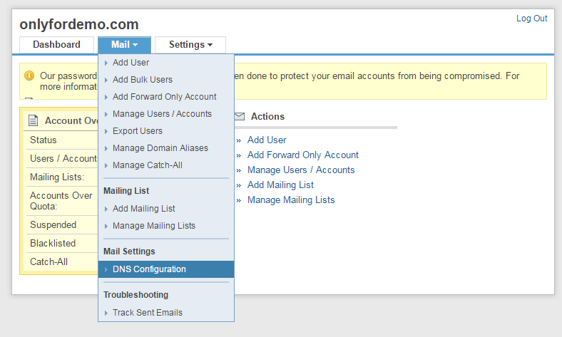 dns settings 1